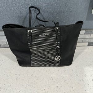 Michael Kors studded jet setter tote